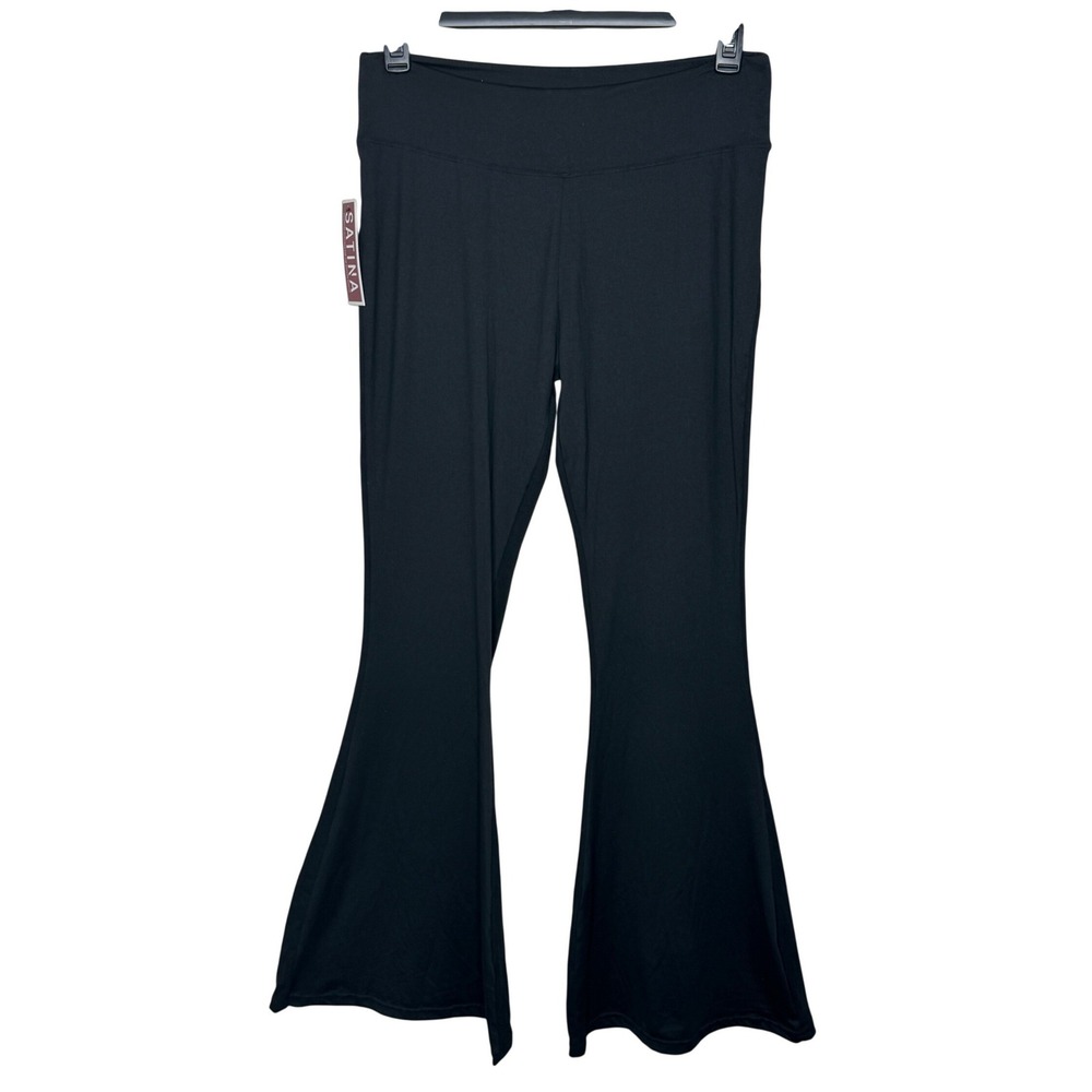 Satina Flare Leggings Black Size‎ XX-Large (Long) Super Soft NWT  NEW!